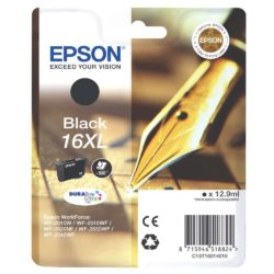 Epson Pen 16XL DURABrite Ultra Ink, High Yield Ink Cartridge, Black Single Pack, C13T16314010